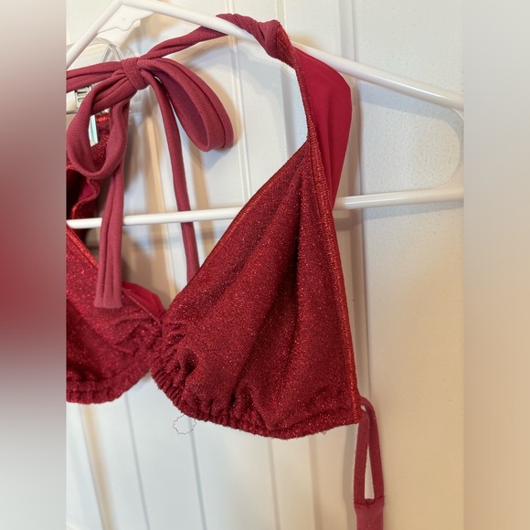 Luli Fama hot pink sparkly bikini - Picture 2 of 9